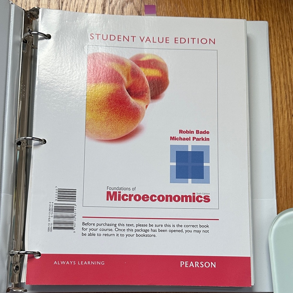 Pearson Microeconomics Textbook